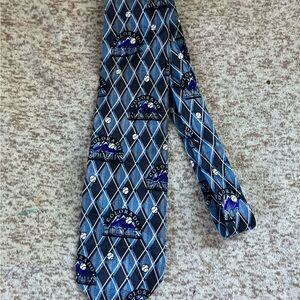 Colorado Rockies Official MLB Blue Patterned Tie